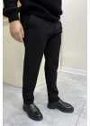 Diagonel Kumaş Pantolon Siyah