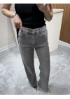 Wıde Leg Jean Gri