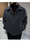 Gri Kaşe Ceket