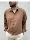 Tensel Kahve Gömlek