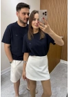 Beyaz Şort Etek
