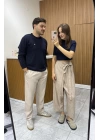 Bisiklet Yaka Marka Model Triko Kazak Lacivert