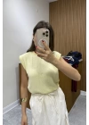 Bisiklet Yaka Sarı Merserize
