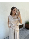 Bluz Pantolon Takım Bej