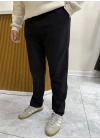 Boru Paça Pantolon Siyah
