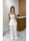 Büstiyerli Beyaz Takım