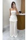 Büstiyerli Beyaz Takım
