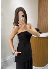 Büstiyerli Siyah Takım