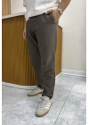 Ham Keten Kahve Joger Pantolon