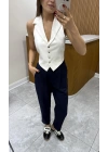 Havuç Kesim Lacivert Pantolon