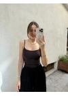 İp Askılı Atlet Kahve