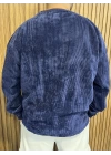 Kadife Lacivert Sweat