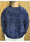 Kadife Lacivert Sweat
