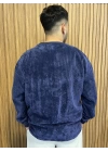 Kadife Lacivert Sweat