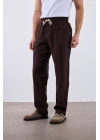 Keten Pantolon Kahve