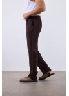 Keten Pantolon Kahve