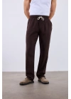 Keten Pantolon Kahve