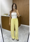 Keten Pantolon Sarı