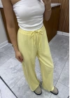 Keten Pantolon Sarı