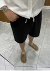 Keten Siyah Şort
