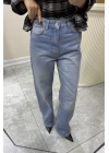 Marka Model Wide Leg Buz Mavisi Jean