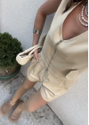 Marka Model Camel Şort-Yelek Takım