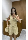 Marka Model Camel Şort-Yelek Takım