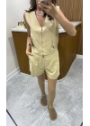 Marka Model Camel Şort-Yelek Takım