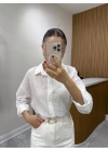 Marka Model Gofre Beyaz Gömlek