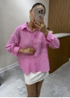 Marka Model Gofre Pembe Gömlek