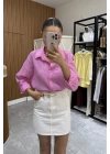 Marka Model Gofre Pembe Gömlek
