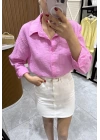 Marka Model Gofre Pembe Gömlek