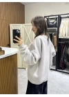 Marka Model Oversize Sweatshirt Gri