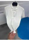 Marka Model Polo Yaka Tshirt Beyaz