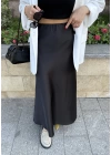Marka Model Siyah Saten Etek