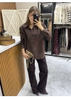 Marka Model Vatkalı Kahve Gömlek
