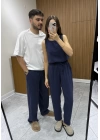 Modal Kumaş Lacivert Askılı Takım