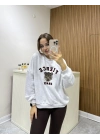 Nakış Detaylı Sweatshirt Gri