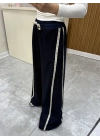 Şerit Detaylı Pantolon Lacivert