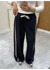 Şerit Detaylı Pantolon Lacivert