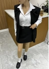Siyah Kumaş Etek