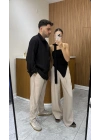 Tensel Oversize Siyah Gömlek