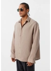 Tensel Sütlü Kahve Gömlek