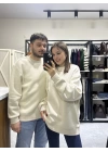 Unisex Bej Sweat