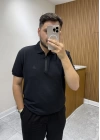 Yarım Fermuar Marka Model T-shirt Siyah