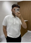 Yarım Fermuarlı Marka Model T-shirt Beyaz