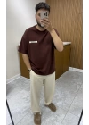 Yıkanmış Keten Baggy Naturel Pantolon