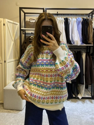 Vintage Renkli Kazak