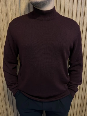 Bordo Yarım Balıkçı Kazak