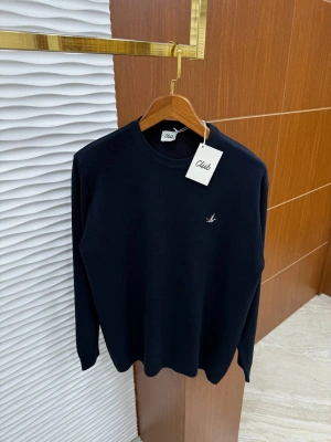 Bisiklet Yaka Marka Model Triko Kazak Lacivert